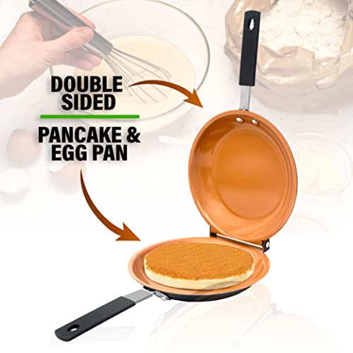 6 Quart Nonstick Copper Casserole Chef’s Pan & Stock Pot 4 Piece Set S66717