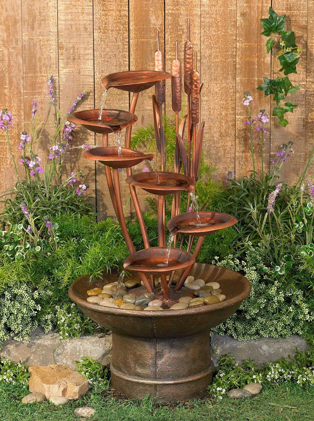 Outdoor Floor Fountain 33 High Cascading M425278