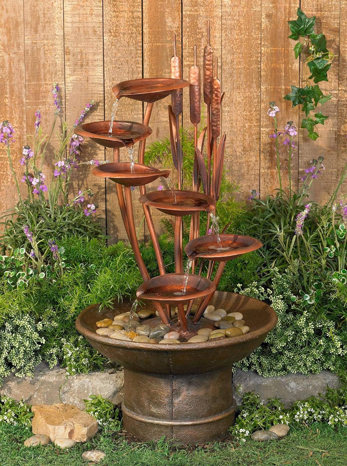 Outdoor Floor Fountain 33 High Cascading M425278
