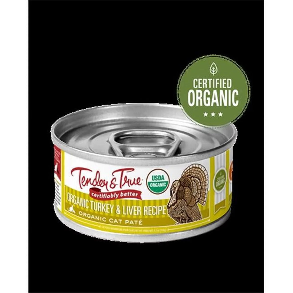 5.5 oz Organic Wet Cat Food Turkey Liver Pack of 24 Z1703
