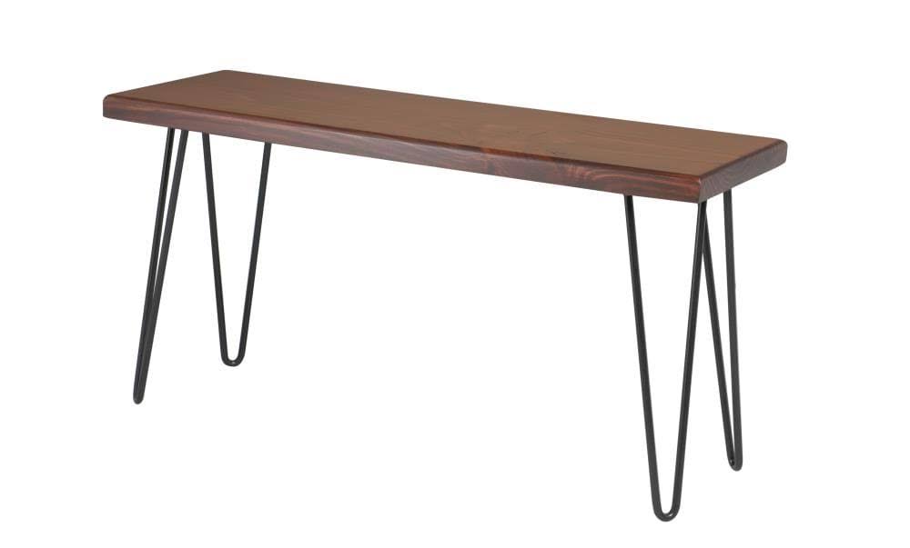 Dark Brown Wood Bench S817726