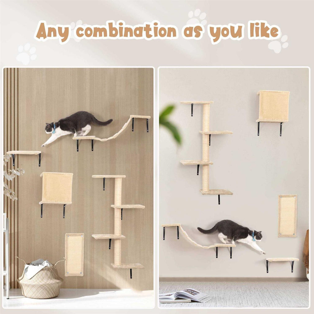 Wall Mounted Shelves Set Cat Tree P45502