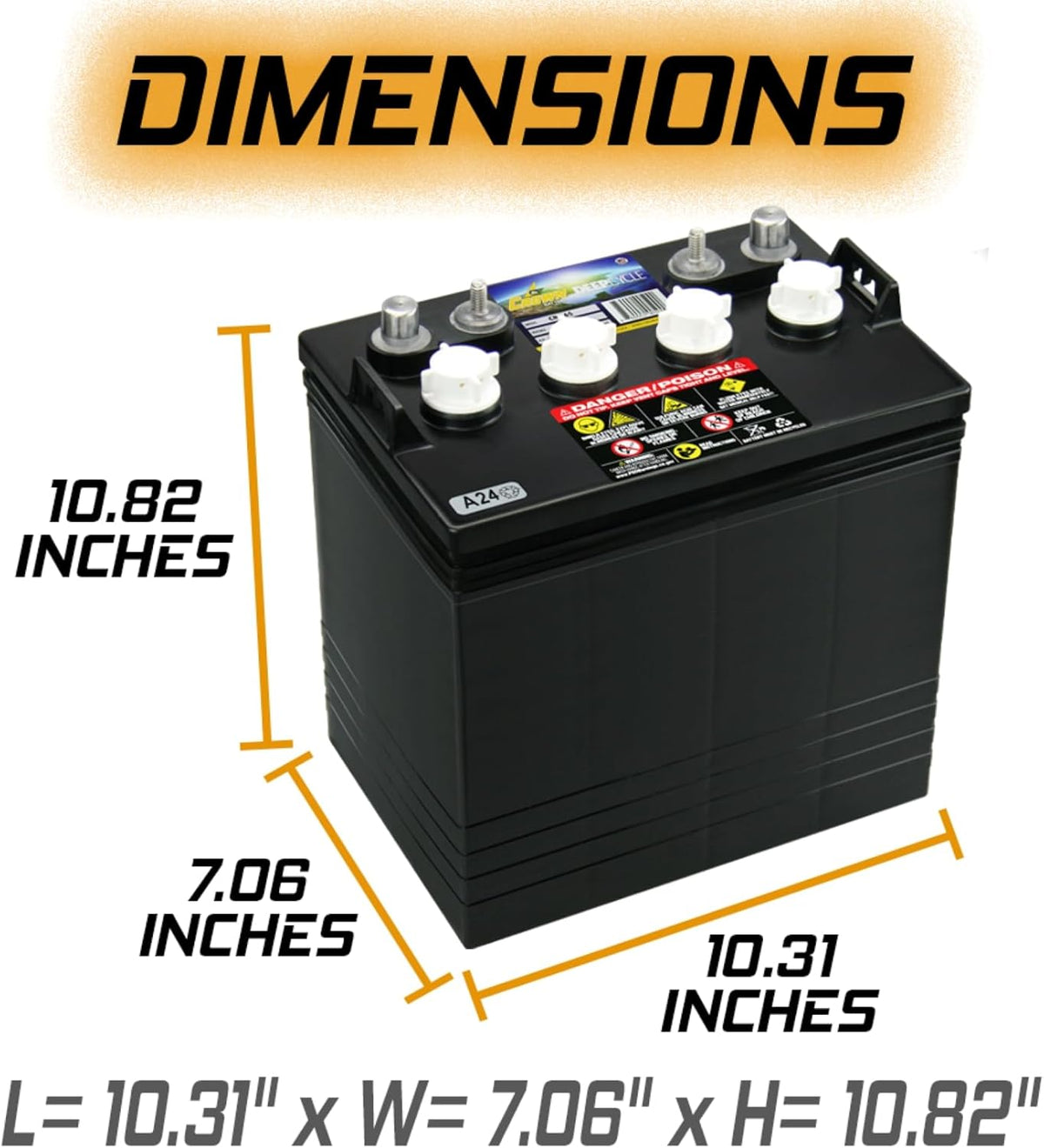 8V Deep-Cycle Flooded Battery P21366