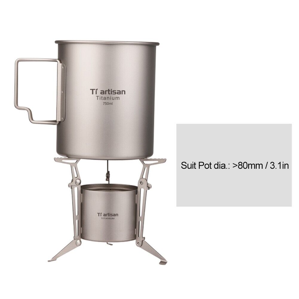 Collapsible Bracket Titanium Alcohol Stove U700