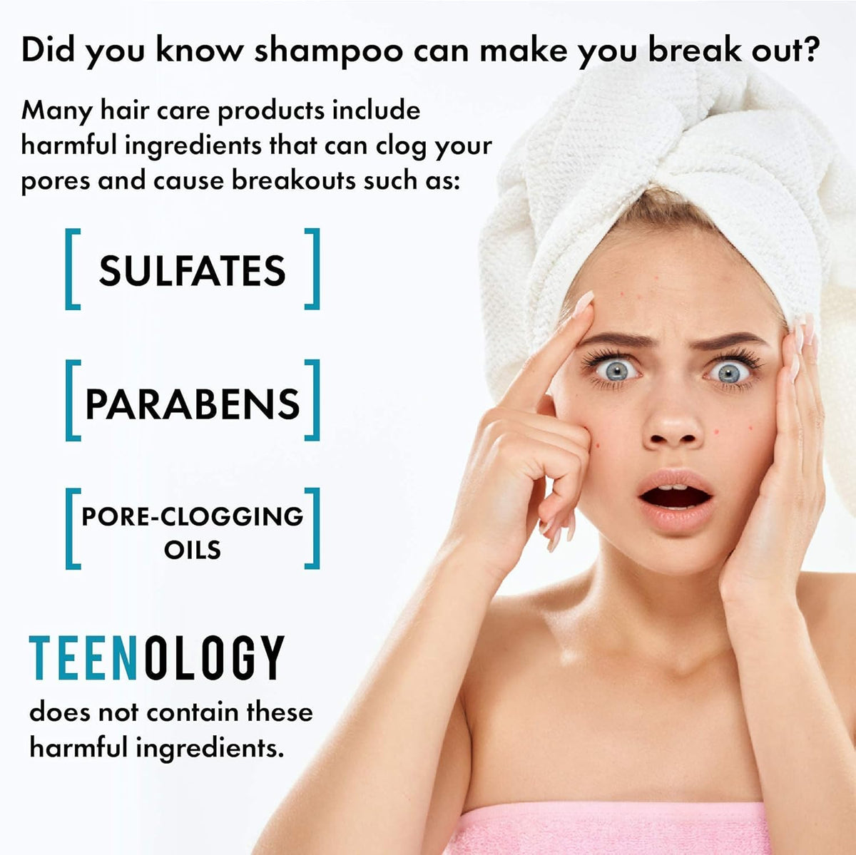 Shampoo and Conditioner Bundle, Sulfate and Paraben Free, Noncomedogenic, 16 oz Q240