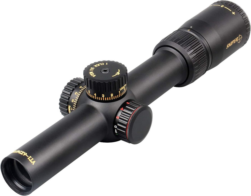 1-6X24 FFP Scope with Red/Green Illuminated Reticle and Scope Mount F3520