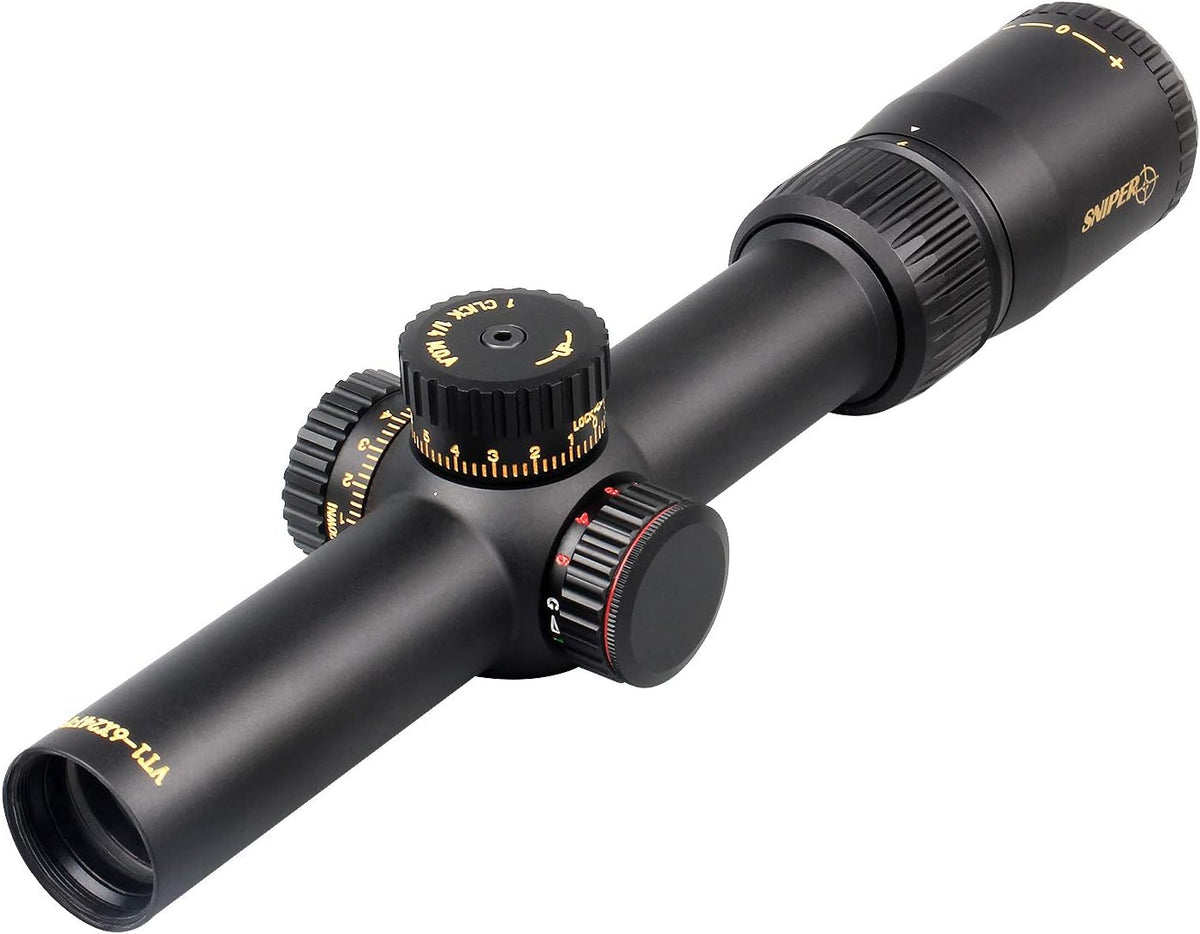 1-6X24 FFP Scope with Red/Green Illuminated Reticle and Scope Mount F3520