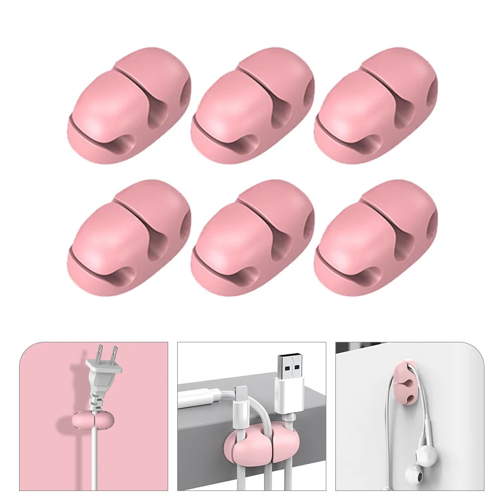 6 Pcs Self Adhesive Cord Clips S715