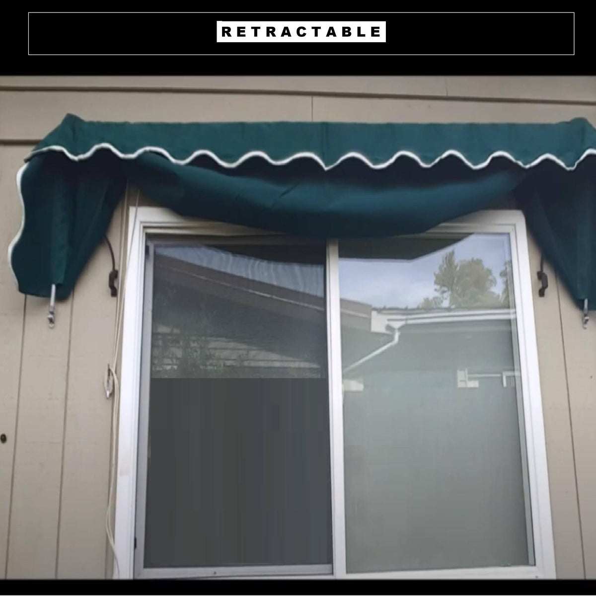 Window Canopy Awning 6 x 2 Feet Green N984
