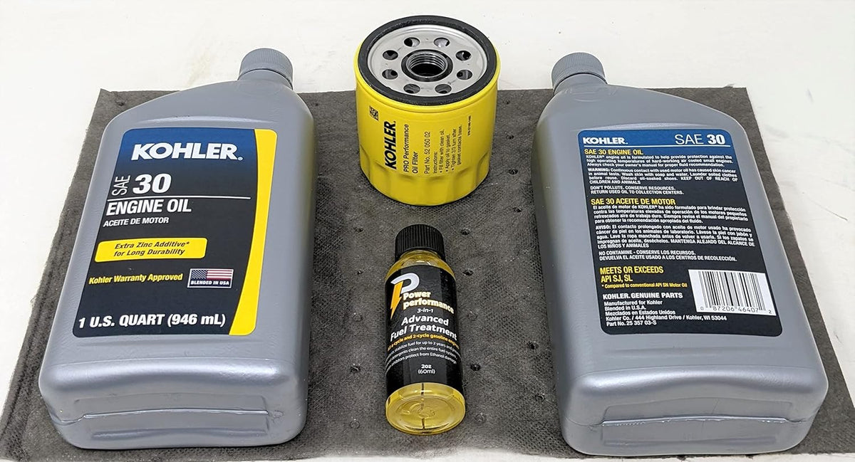 SAE30 Oil Change Kit with Oil Filter and Fuel Treatment Q4979