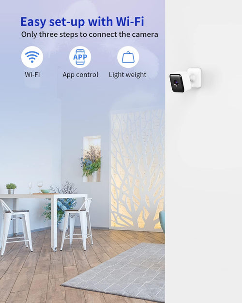 1080P Wi-Fi Security Camera with Night Vision, 2-Way Audio, 2 Pack Z360