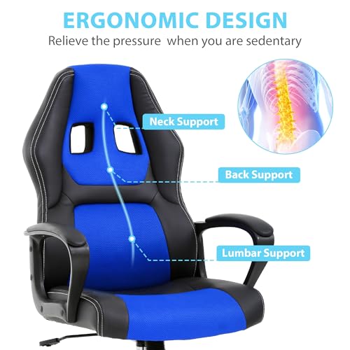 Gaming Chair with Lumbar Support and Adjustable Height L41551