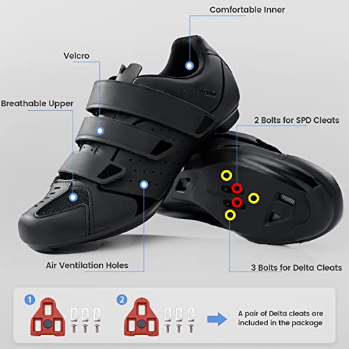 Mens Cycling Shoes with Look Delta Cleat Q24273