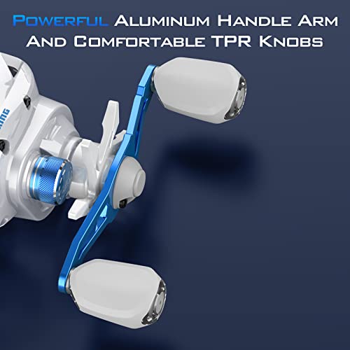 Lightweight Baitcasting Fishing Reel with 7.6 OZ 7.1:1 Gear Ratio E565311