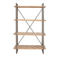 Gray Industrial Etagere Bookcase Q75751