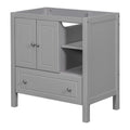 Grey Solid Wood Bathroom Vanity Base N45563