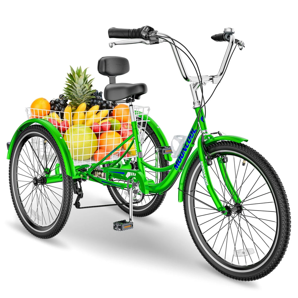26 Adult Tricycle 3 Wheel 7 Speed 450lbs Capacity Cruise Trike with Shopping Basket R8270