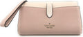 Medium Pebbled Leather Phone Wallet Wristlet F9826