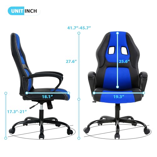 Gaming Chair with Lumbar Support and Adjustable Height L41551