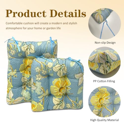 Rocking Chair Cushion Set with Ties V9113