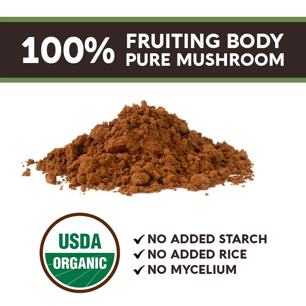 Organic Turkey Tail Mushroom Supplement Powder 3.5 oz M7491