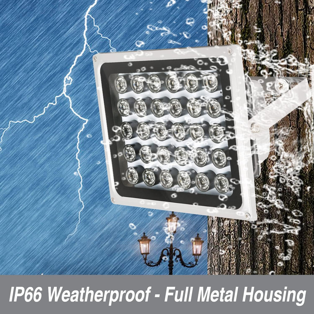 IR Illuminator 850nm 30-LEDs Waterproof Metal Housing Q79651