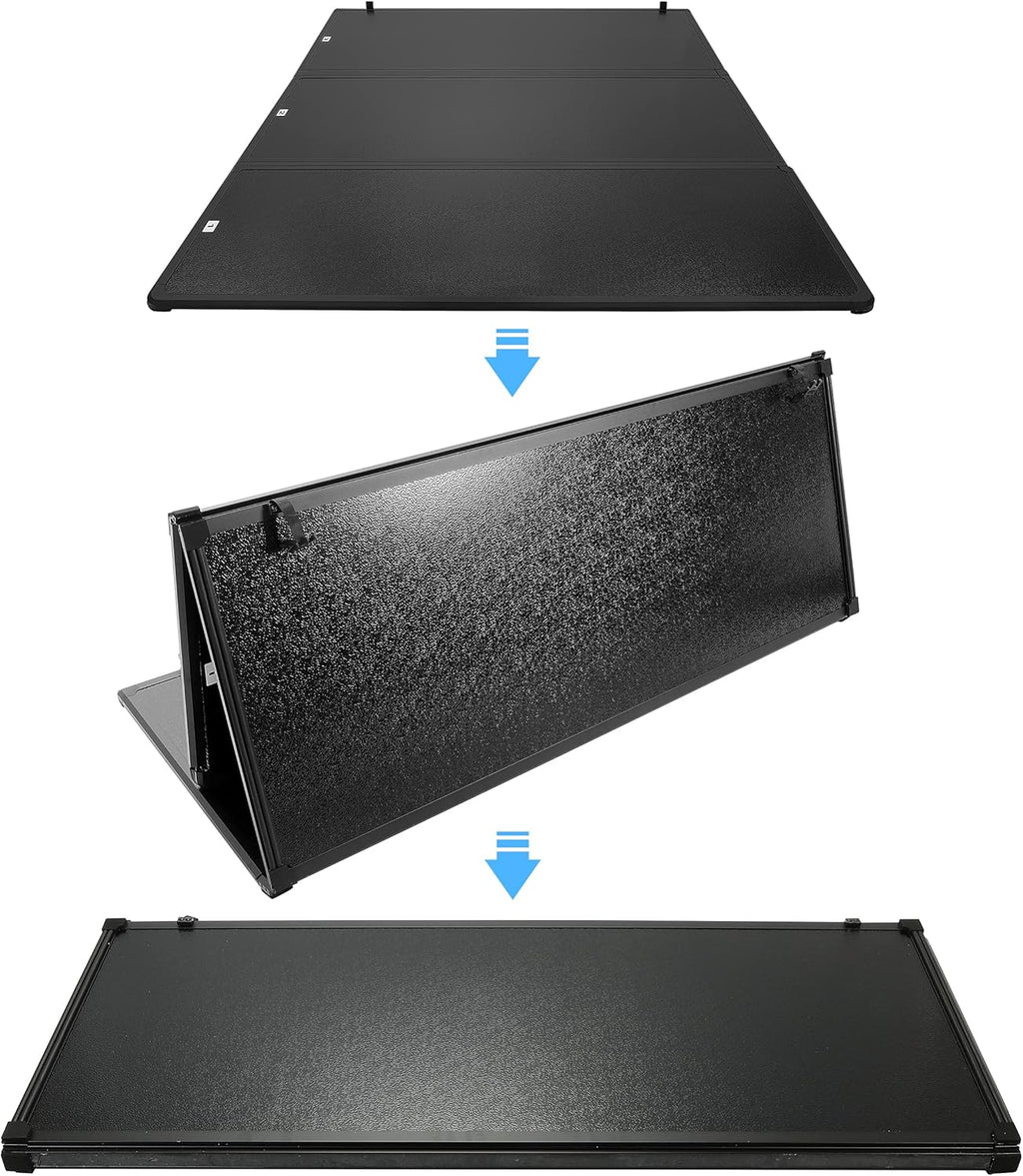 Hard Top Tri-Fold Tonneau Cover 6.5ft Truck Bed W64960