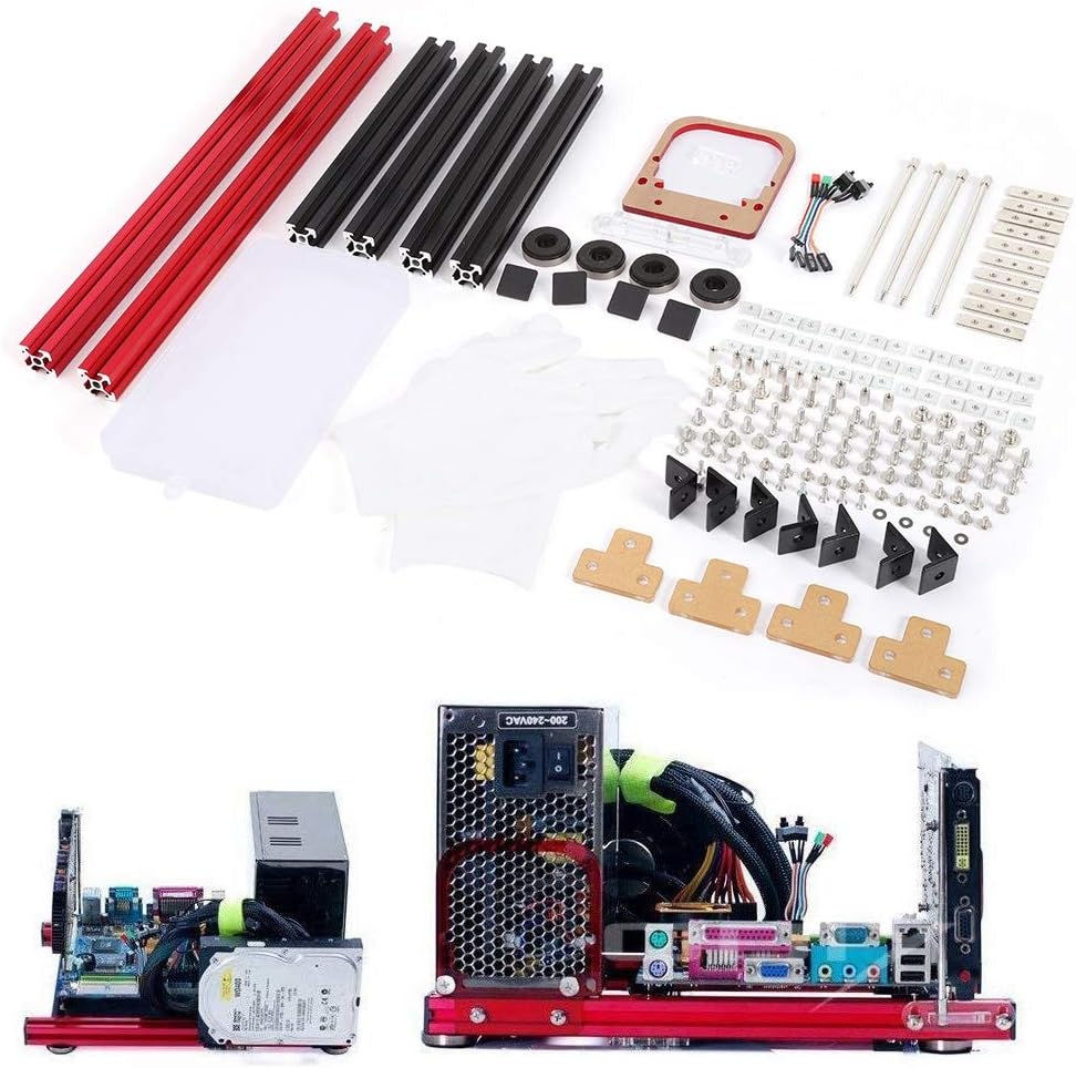 DIY ATX Open Air Case Bracket Mini M-ATX Aluminum Alloy PC Case G2339