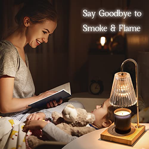 Dimmable Electric Candle Warmer Lamp with 2 Bulbs Q945887