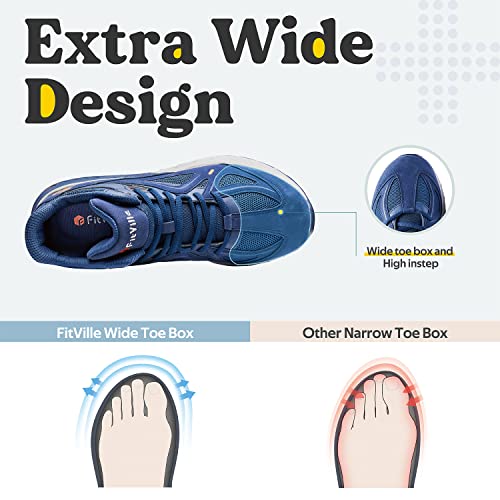 Wide High-top Basketball Shoes with Ankle Support T9054