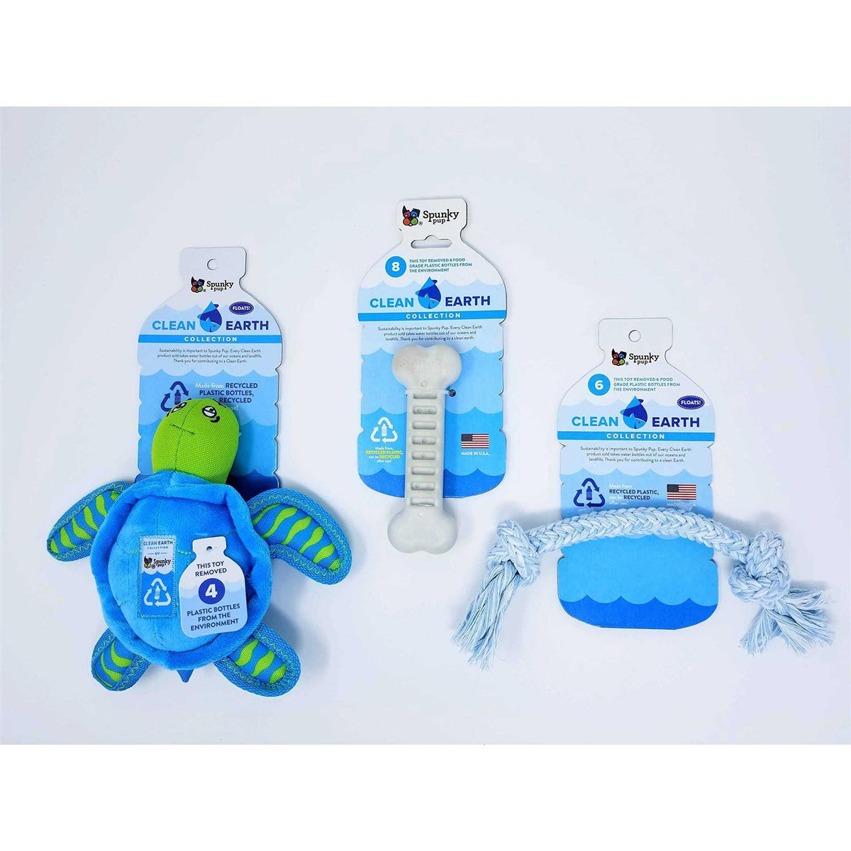 Clean Earth Plush Turtle Dog Toy B21750