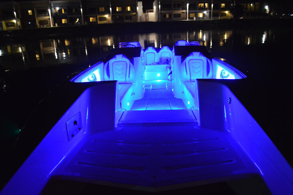 Blue 16.4ft LED Strip Lights with RF Remote 5050 6000K Z703326