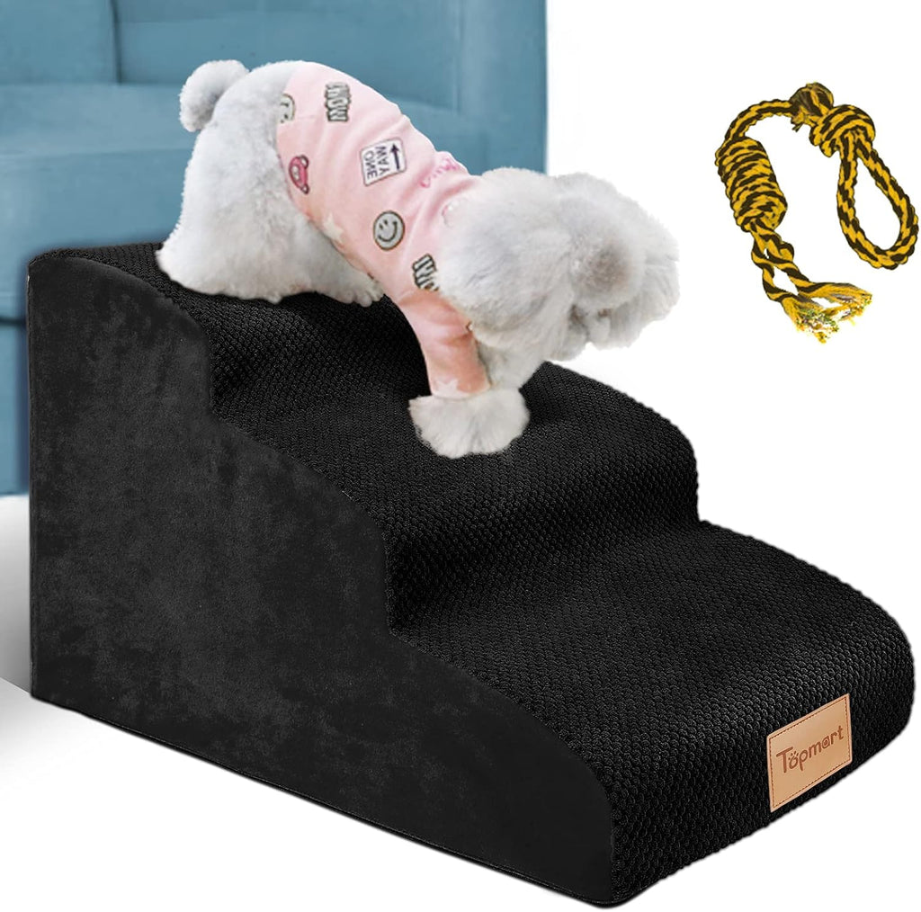 3 Tiers Non-Slip High Density Foam Dog Steps A378283