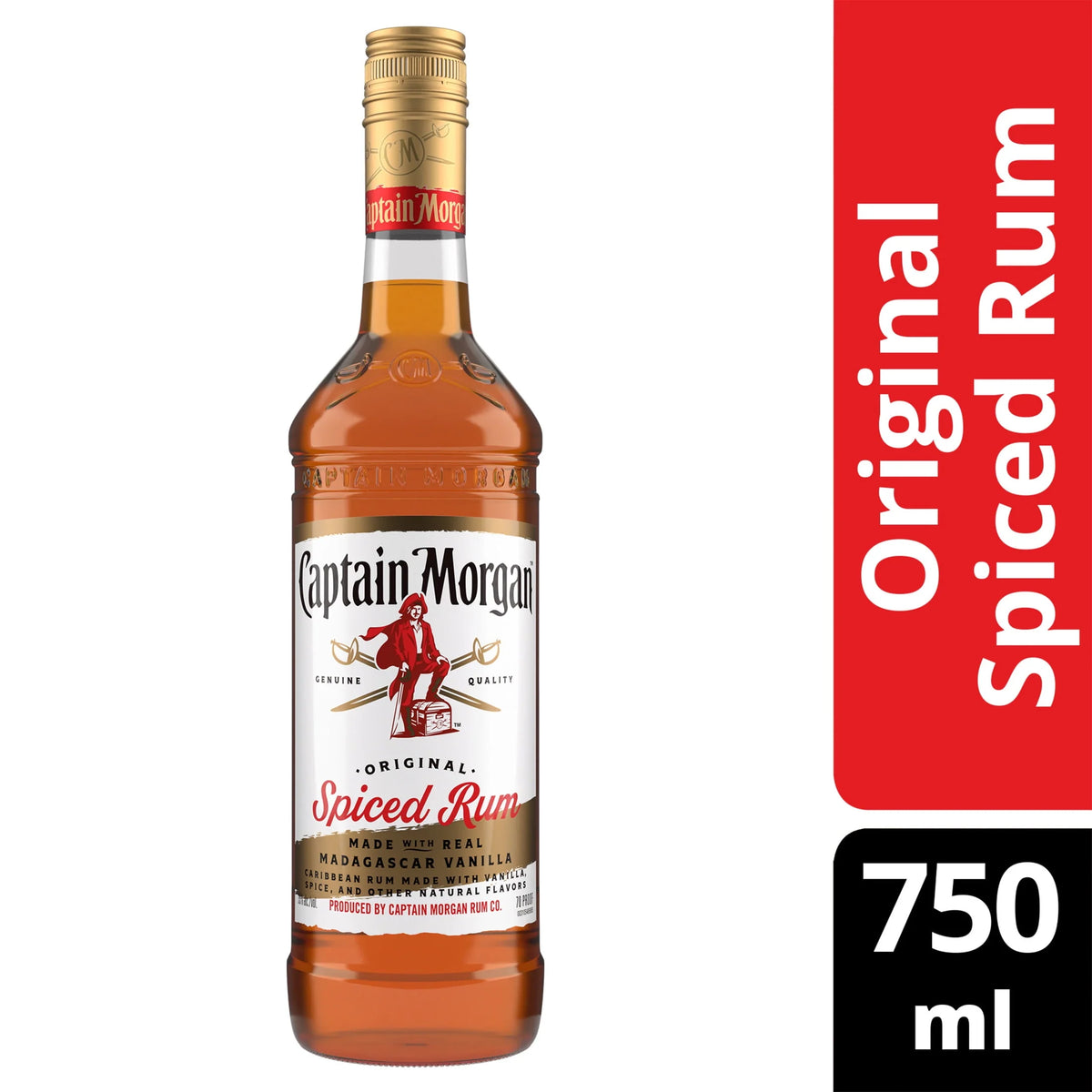 Original Spiced Rum, 750 mL, 35% ABV A212227