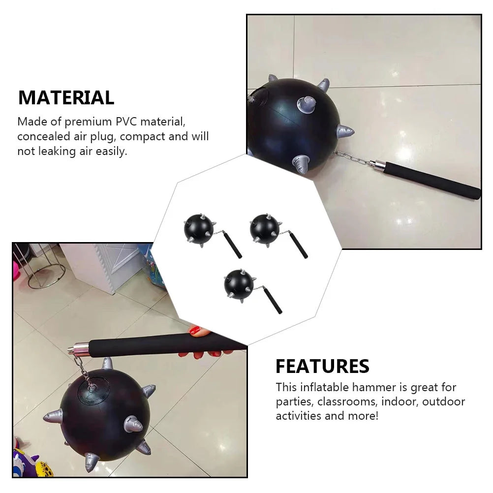 3Pcs Inflatable Hammer PVC Toys Party Props Z610213