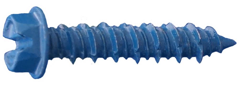 3/16 x 3-3/4 x 22 Hex Washer Concrete Screws Blue F364731