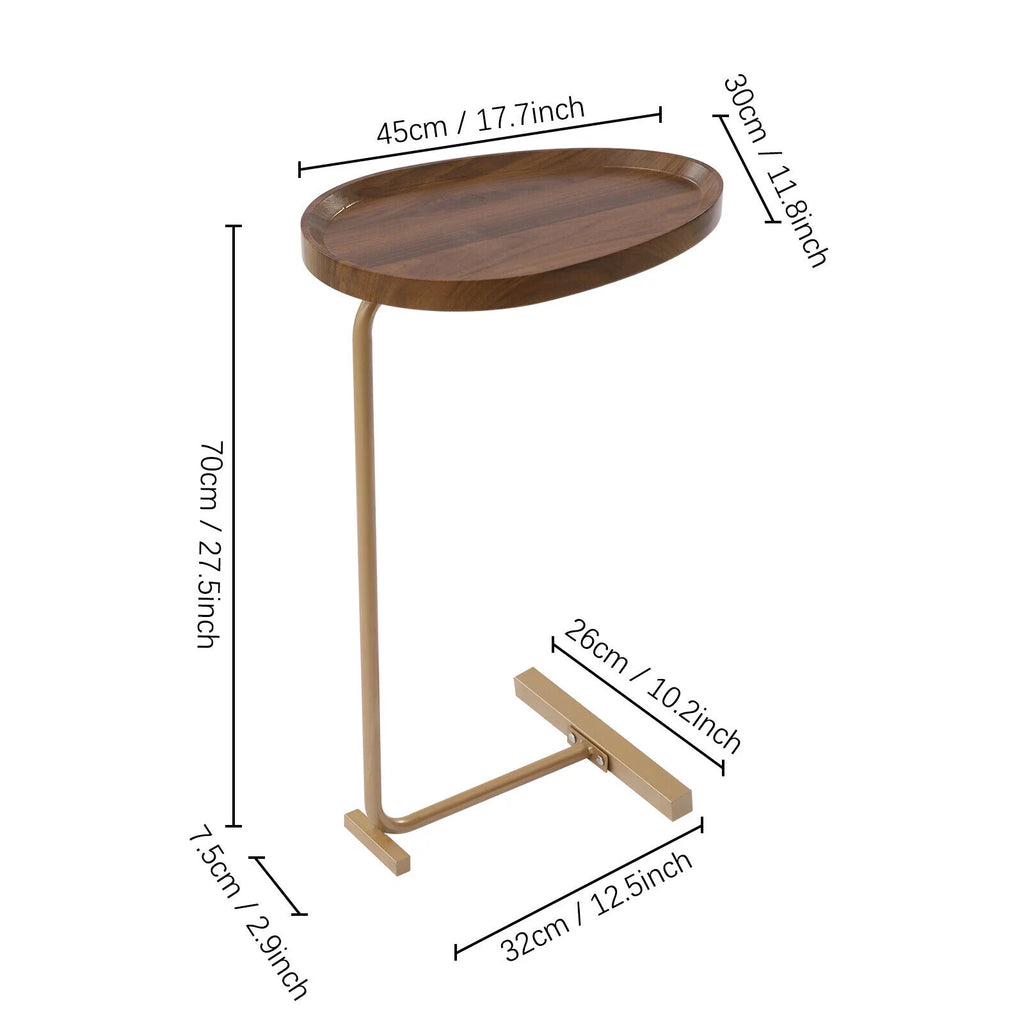 Gold Metal End Table 24 inch A716167