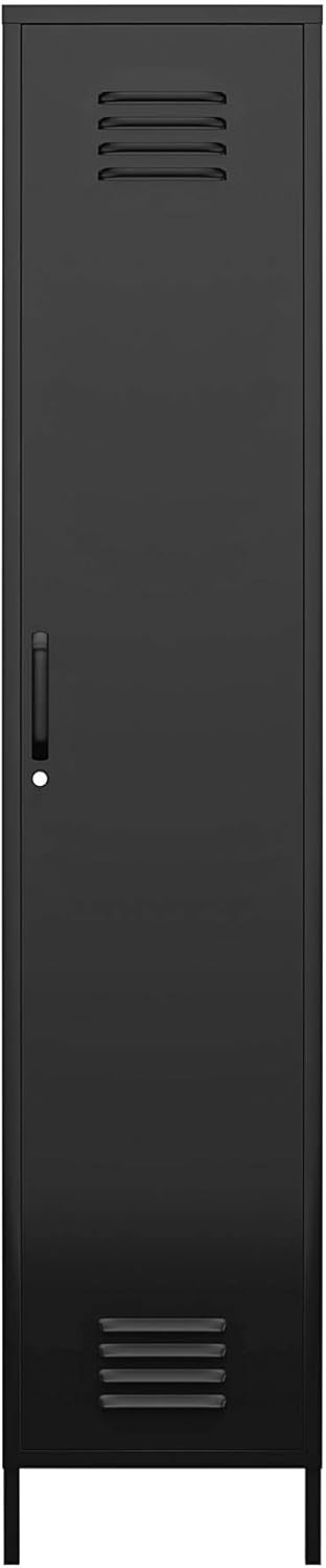 Black Metal Locker Storage Cabinet O63190