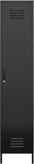Black Metal Locker Storage Cabinet O63190