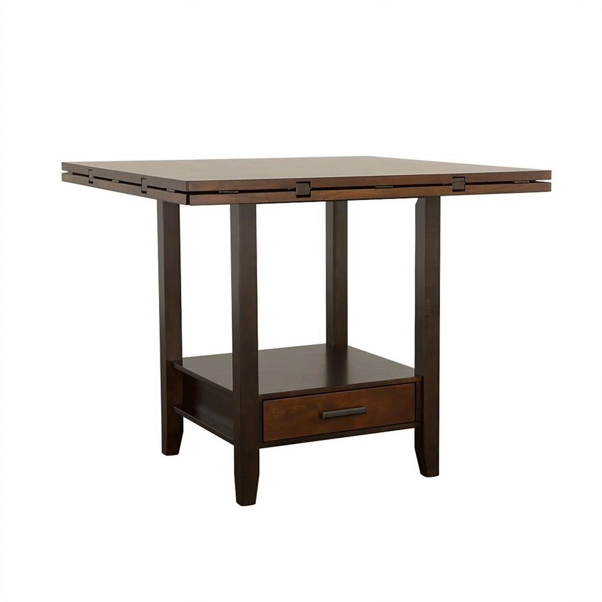 Wood Round Counter Height Drop Leaf Table X6105