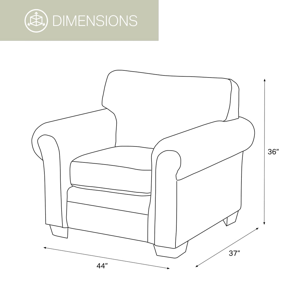 Wild Horses Arm Chair with Matching Ottoman L758840