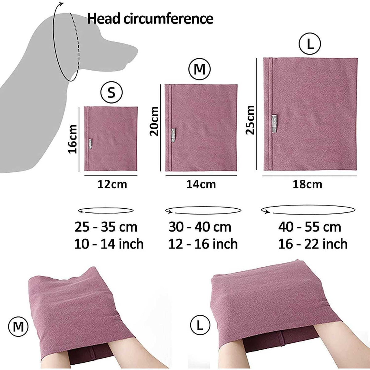 Dog Ear Cover for Bathing Drying and Grooming P885