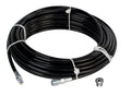 1/8in. x 100ft. 4800 PSI Thermoplastic Sewer Jetter Hose with 6.0 Orifice Button Nose Nozzle O682597