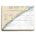 Nautical Chart Graphic Art on Wood X857707