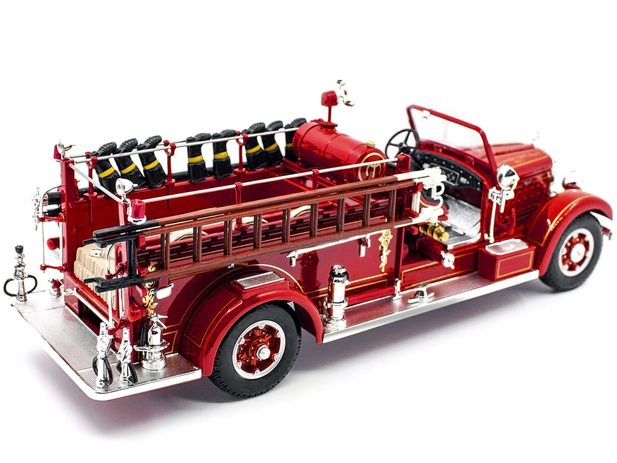 Red 1/24 Diecast Fire Engine Truck Model W46101