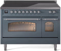 48 Induction Range with Electric Oven in Blue Grey A749517