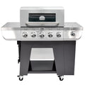 Five-Burner Propane Gas Grill with Side Burner B533380