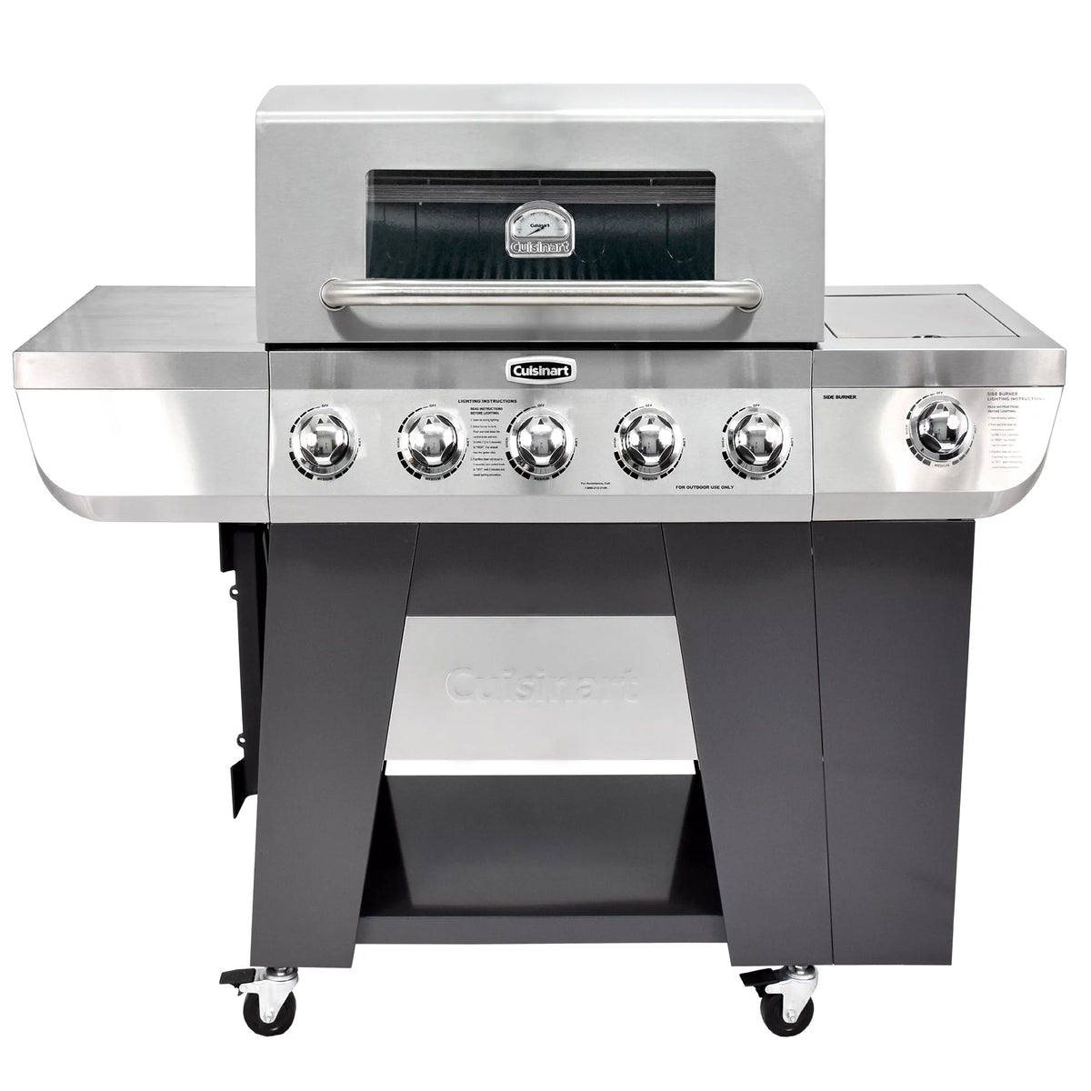 Five-Burner Propane Gas Grill with Side Burner B533380