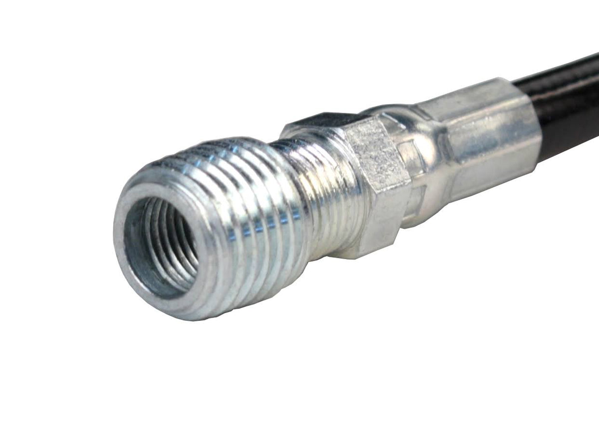 1/8in. x 100ft. 4800 PSI Thermoplastic Sewer Jetter Hose with 6.0 Orifice Button Nose Nozzle O682597
