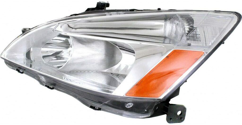 2003-2007 Honda Accord Headlight Assembly Driver Side with Bulbs V1991